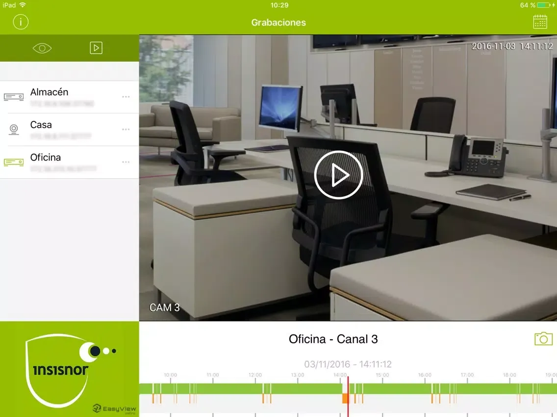Ảnh chụp màn hình của Insisnor EasyView iPad 