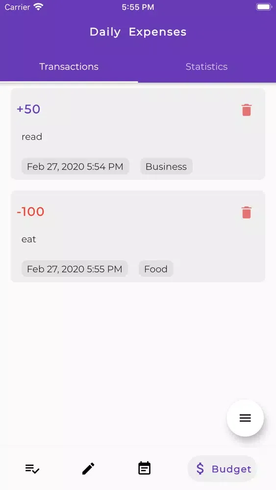 Tangkapan layar Insist Omni Record