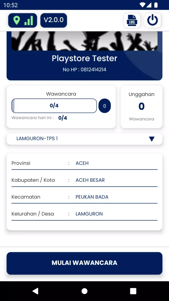 Smart Exit Poll Screenshots