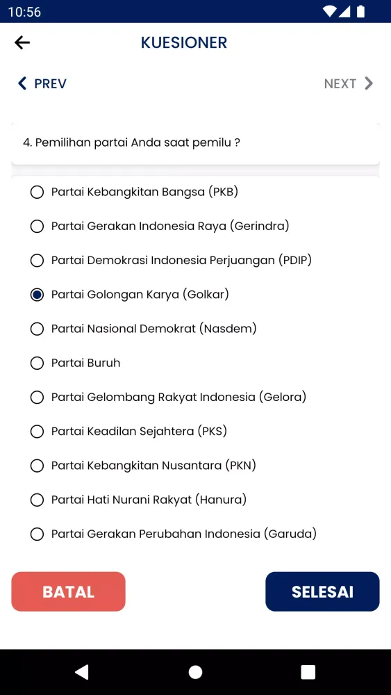 Smart Exit Poll Screenshots