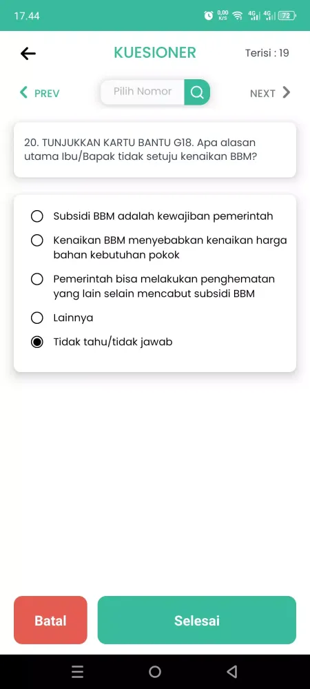 Smart Green Survey应用截图