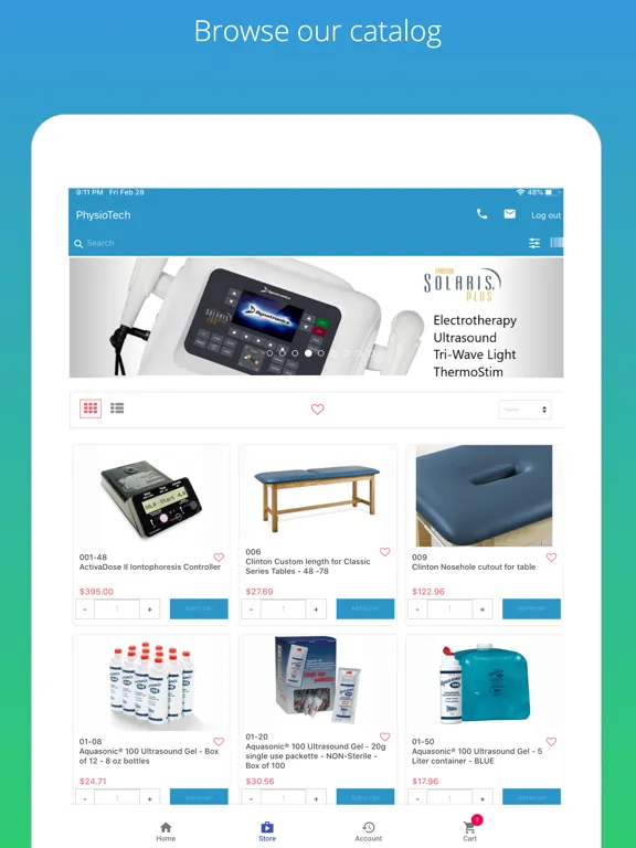 Screenshot di Physiotech iPad 