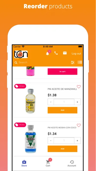 Zrzuty ekranu TCN Distributors