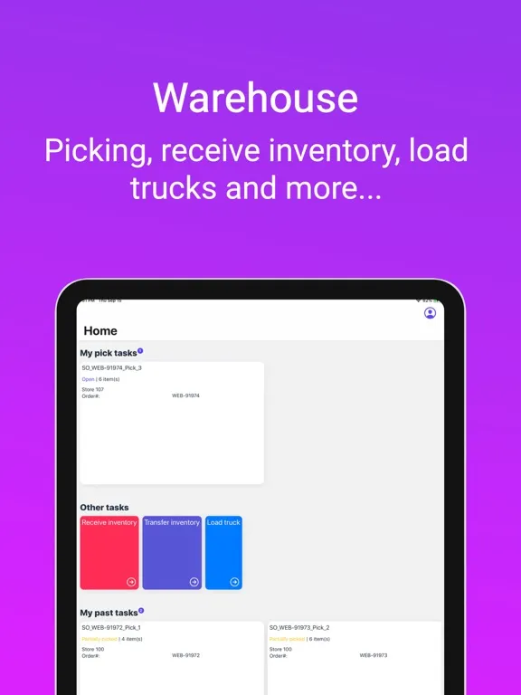 Tangkapan skrin inSitu Inventory iPad 