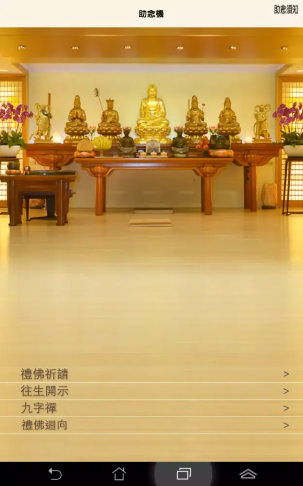 Capturas de pantalla de 九字禪念佛(助念機)