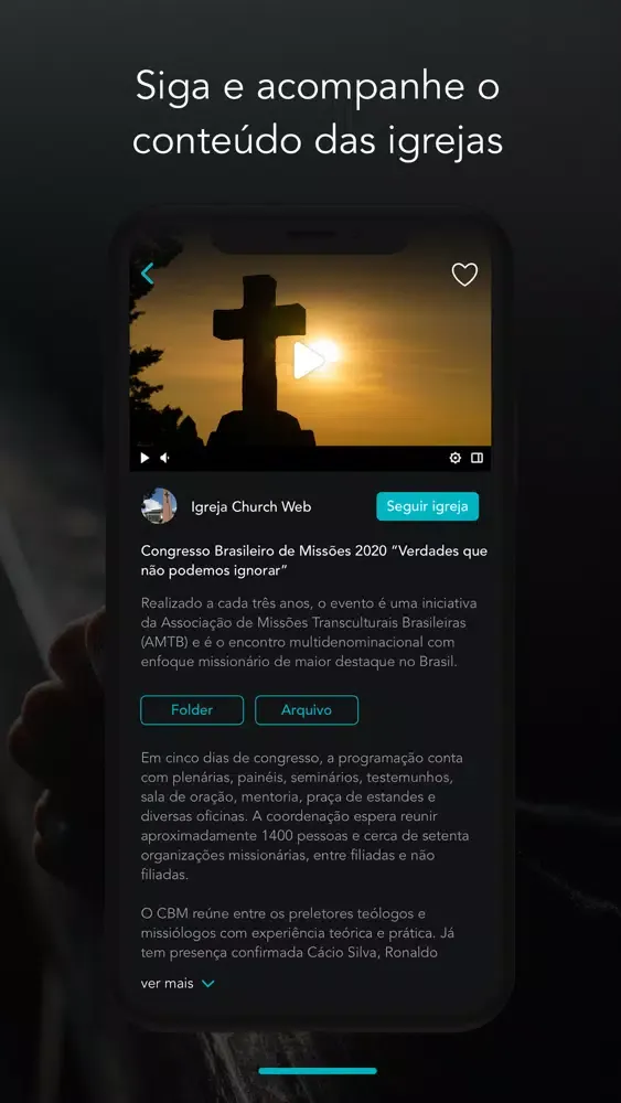 Screenshot di ChurchWeb