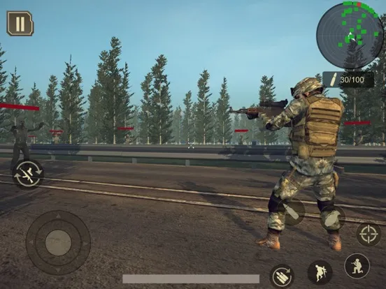 Capturas de tela do AWP Sniper Gun Zombie War iPad 