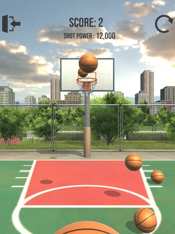 Basketball Court Dunk Shoot iPad  স্ক্রিনশট