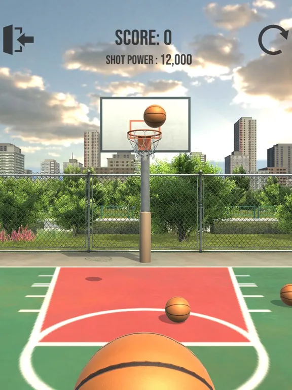 Basketball Court Dunk Shoot iPad  স্ক্রিনশট
