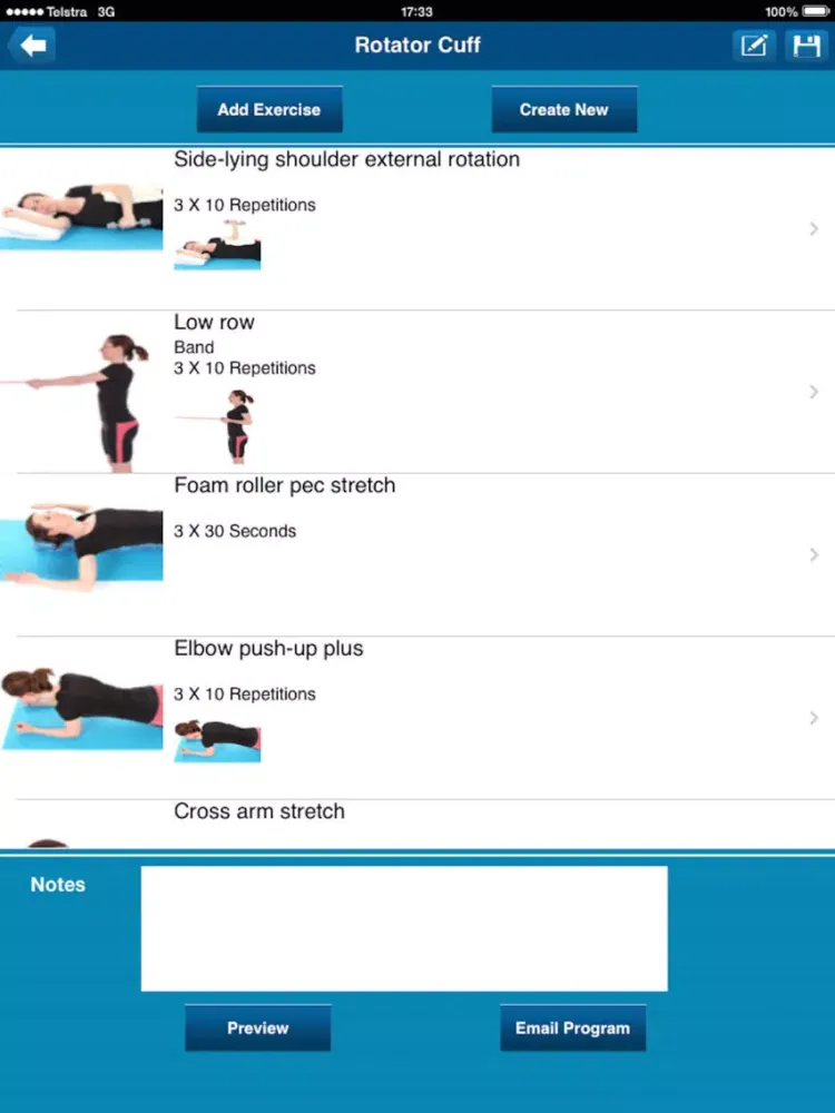 PhysPrac:Exercise Prescription iPad  Ekran Görüntüleri