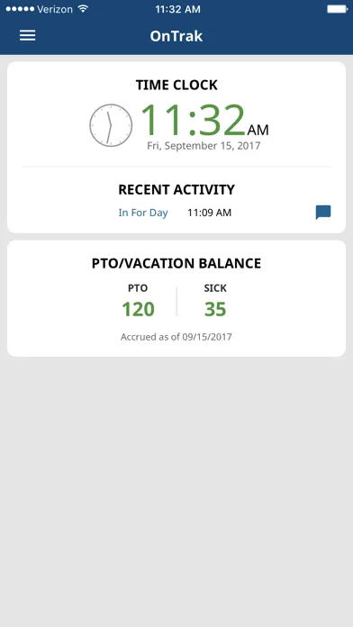 Screenshot di OnTrak Mobile