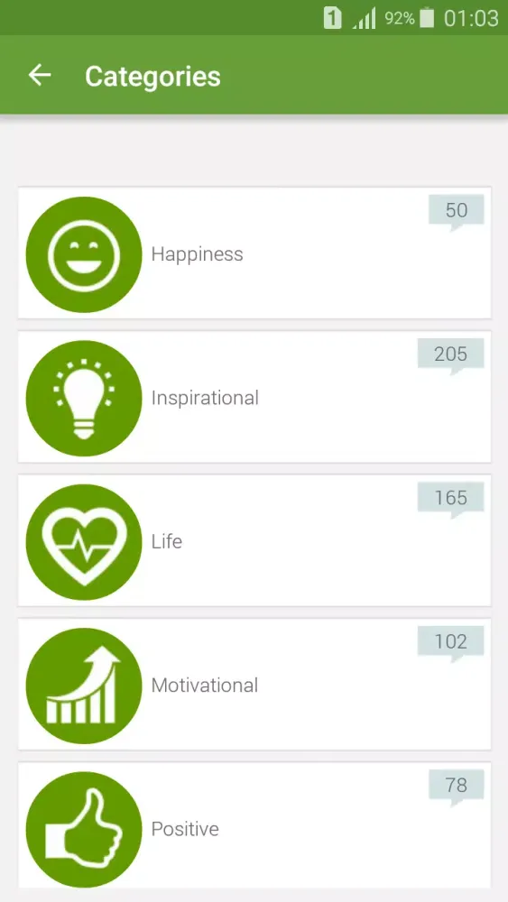 Capturas de tela do Inspirational Quotes