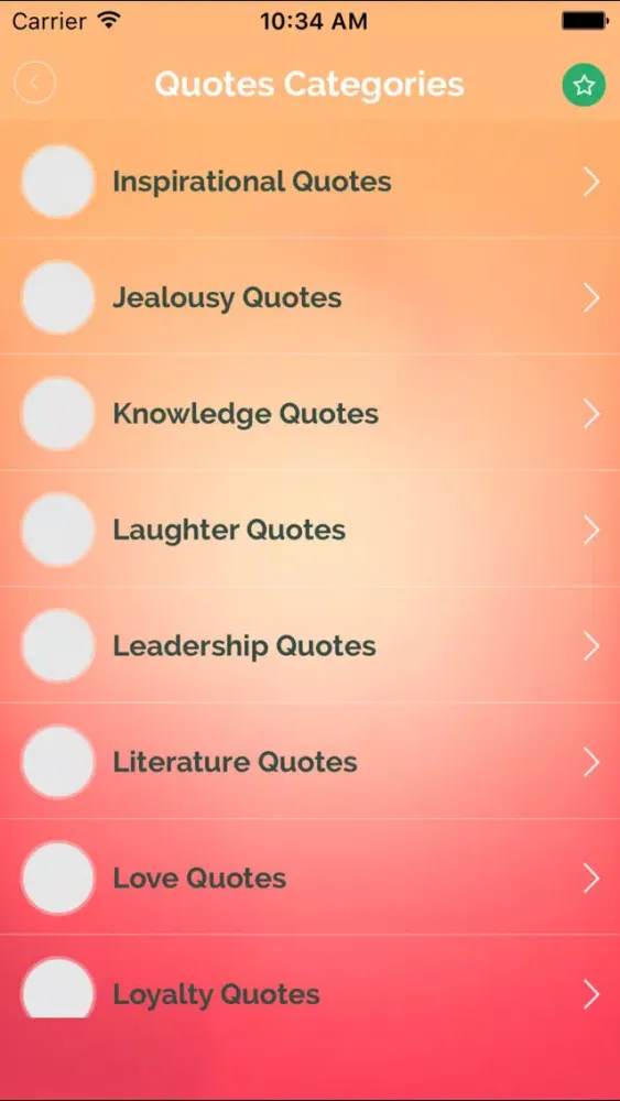 Capturas de pantalla de Inspirational & Motivational Quotes - InstaQuote