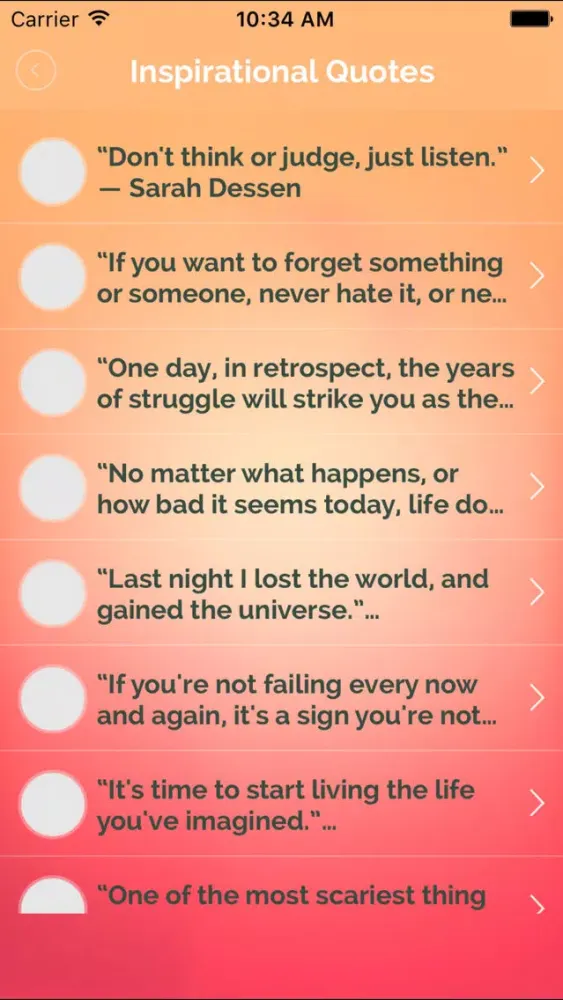 Capturas de pantalla de Inspirational & Motivational Quotes - InstaQuote