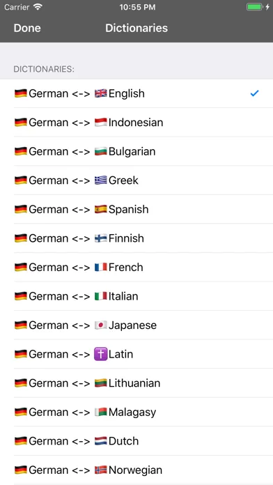 Ảnh chụp màn hình của German Dictionary - offline