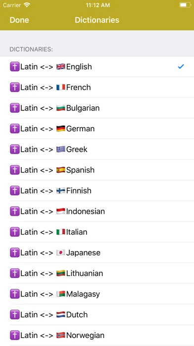 Latin Dictionary - offline Screenshots