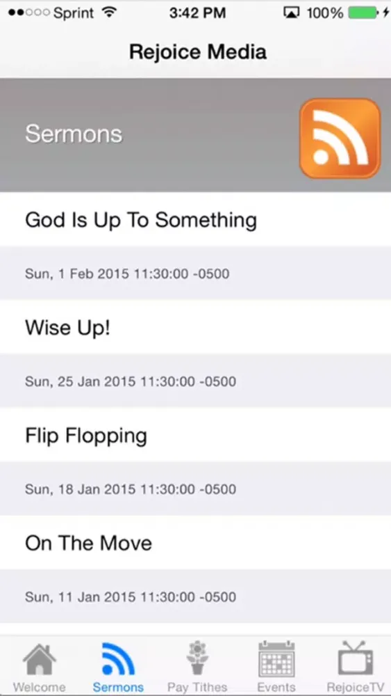 RejoiceApp Screenshots