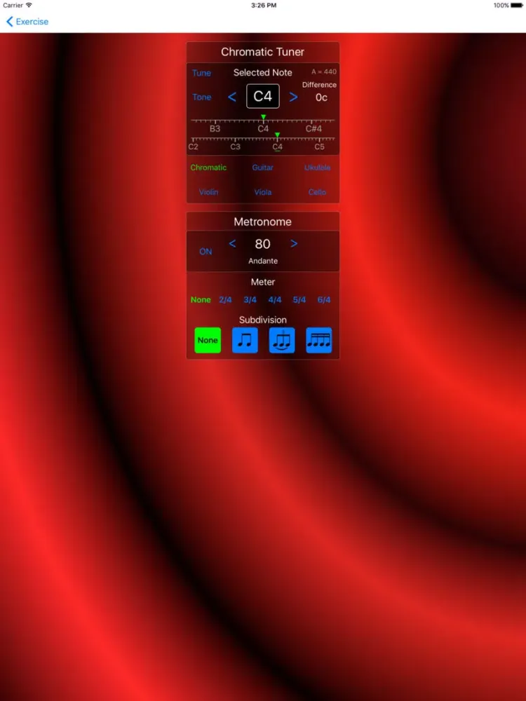 Capturas de tela do Inspire Music Practice Journal iPad 