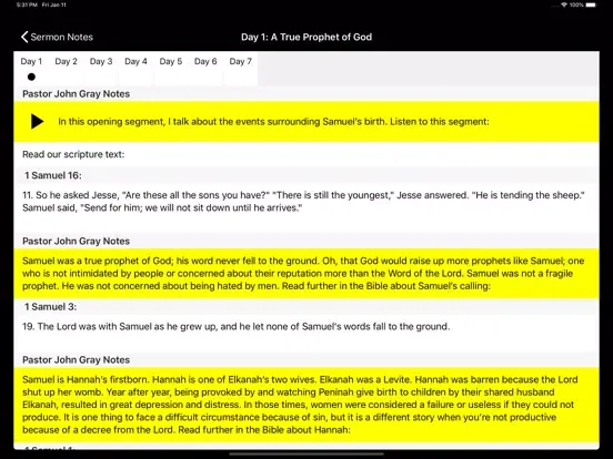 Tangkapan skrin T.D. Jakes Ministries iPad 