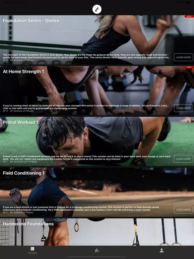 Science of Fitness iPad  Screenshots
