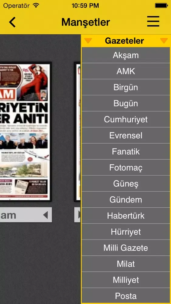 Скриншоты Gazetelerim