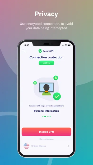 Zrzuty ekranu Secure VPN: Fast net locations