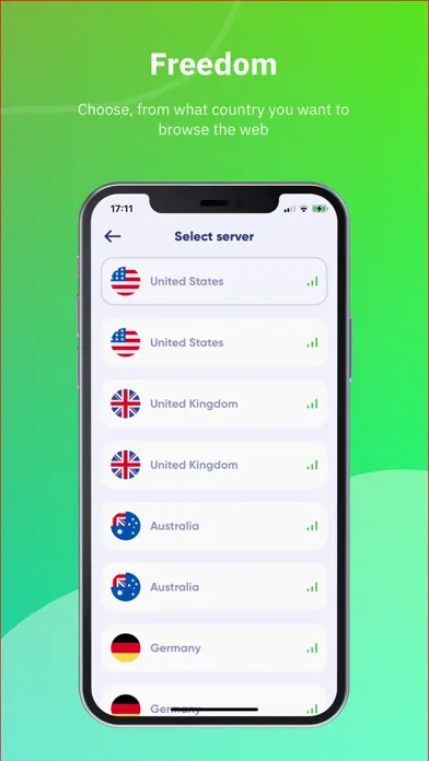 Zrzuty ekranu Secure VPN: Fast net locations
