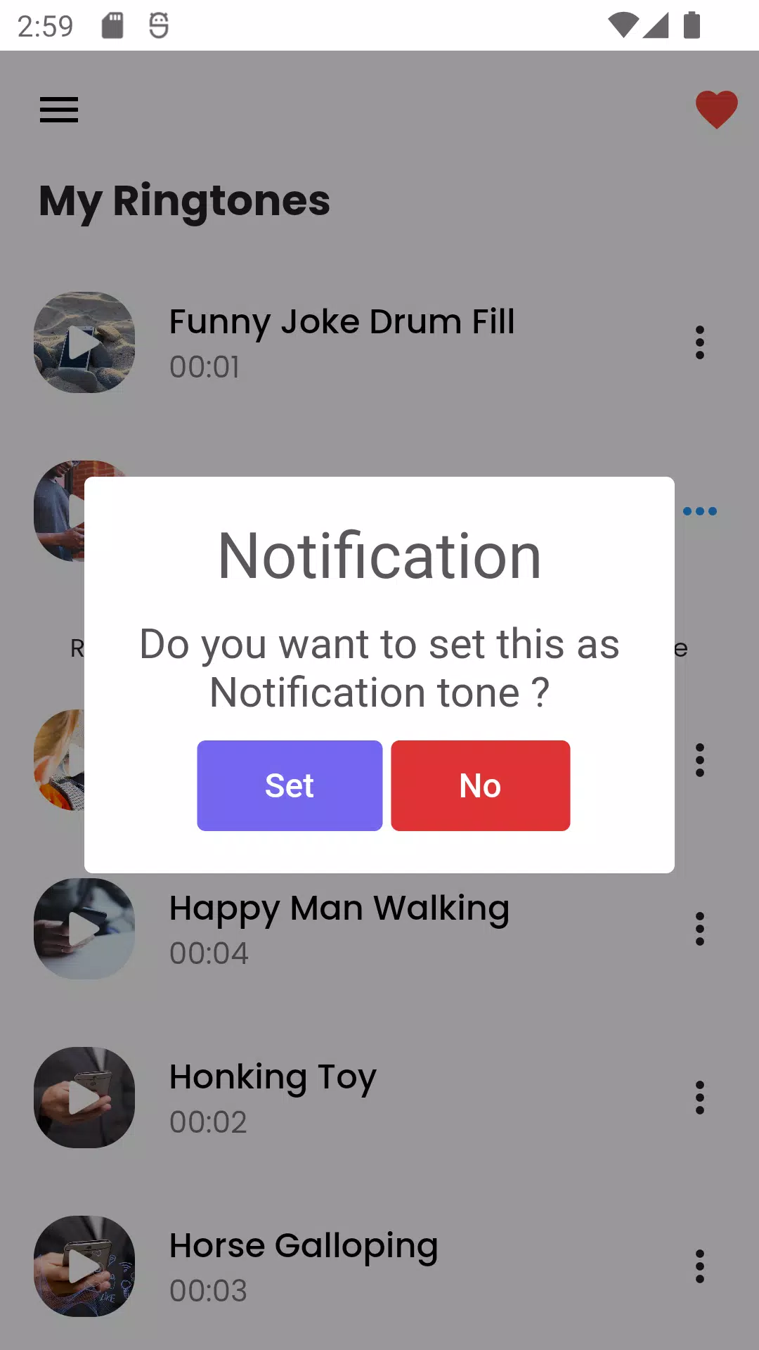 Funny SMS Notification Tones Screenshots