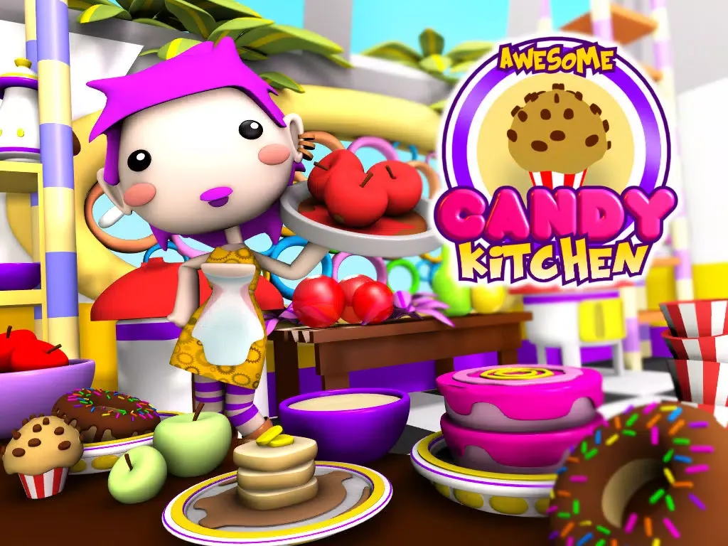 صور Awesome Candy Kitchen Dash - Top Best Cafe Shop Game for Girls and Boys! (Pro Version) iPad 