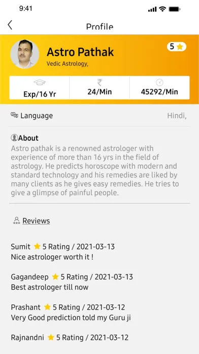 Insta Astro App for Astrologer स्क्रीनशॉट