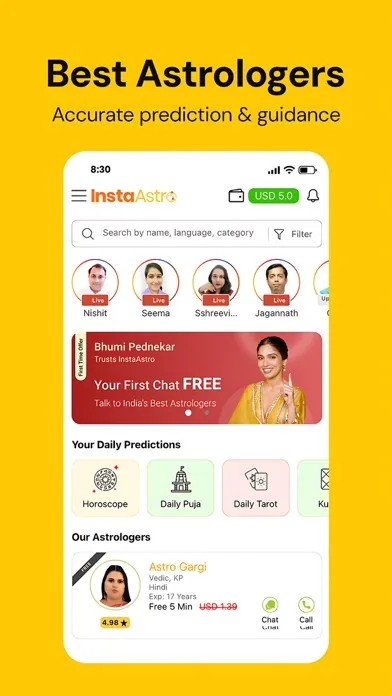 Скриншоты Talk to Astrologer :InstaAstro