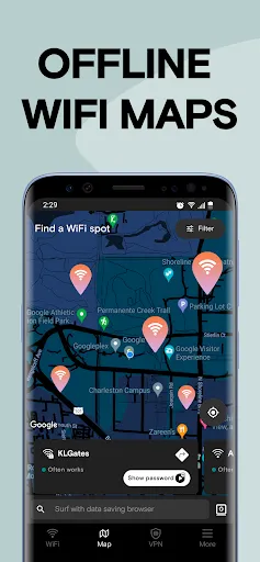 Instabridge: WiFi Password Map应用截图