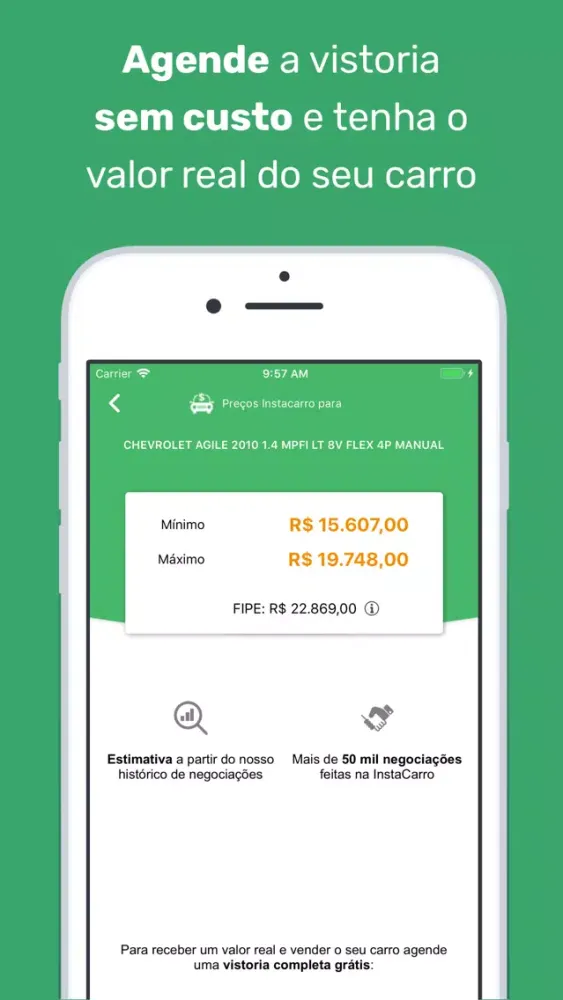 Zrzuty ekranu InstaCarro - Venda seu Carro