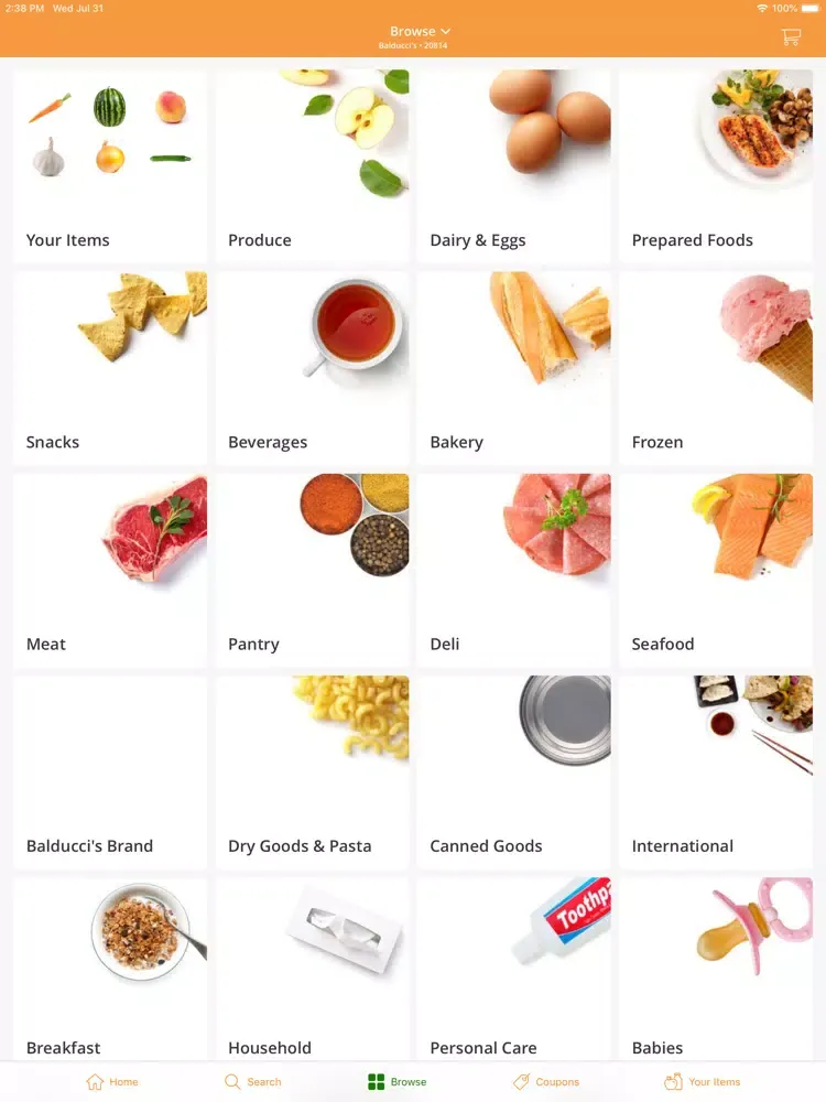 Balducci’s GO iPad  Screenshots