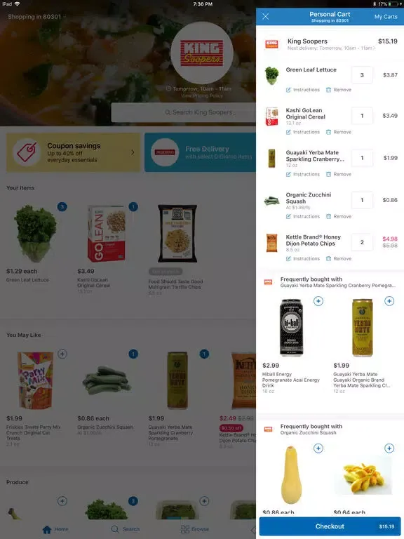 King Soopers Delivery iPad 應用截圖