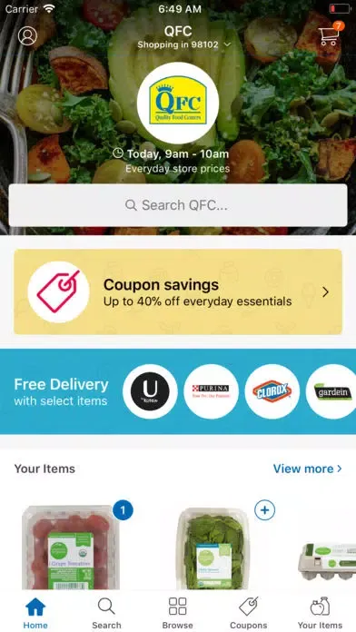 QFC Delivery 스크린샷
