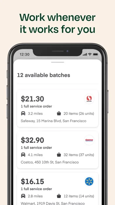 Instacart Shopper: Earn money Ekran Görüntüleri