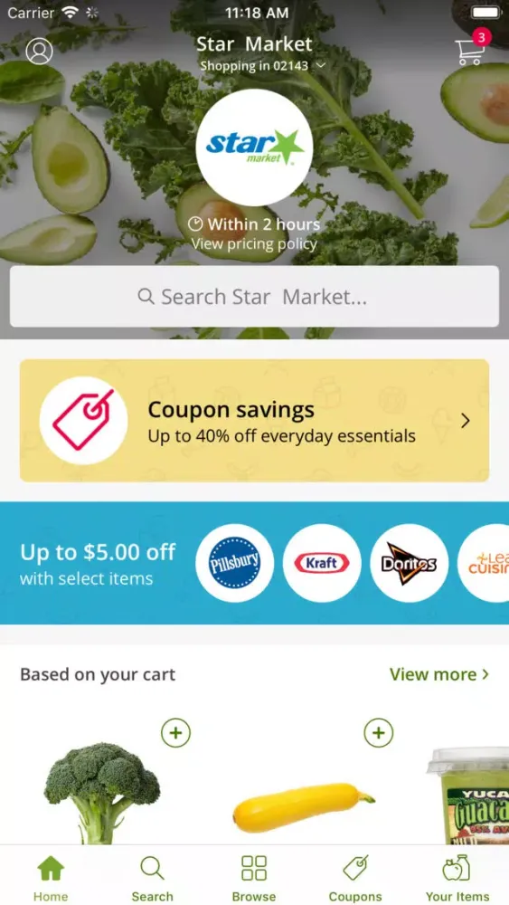 Ảnh chụp màn hình của Star Market Rush Delivery