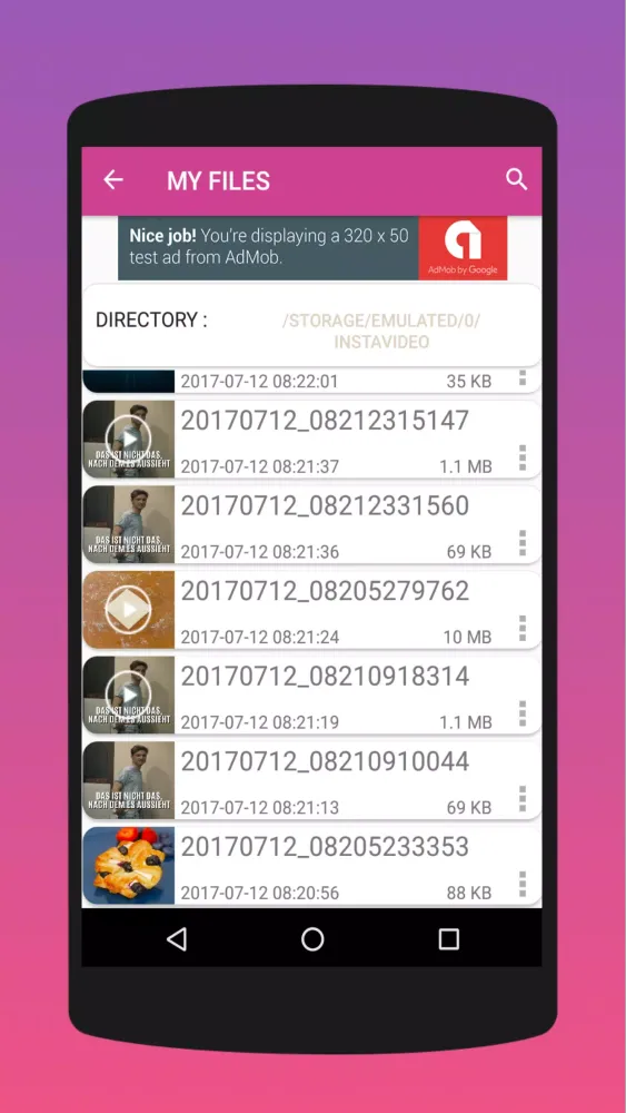 instadown - img and video loader 2018 Screenshots