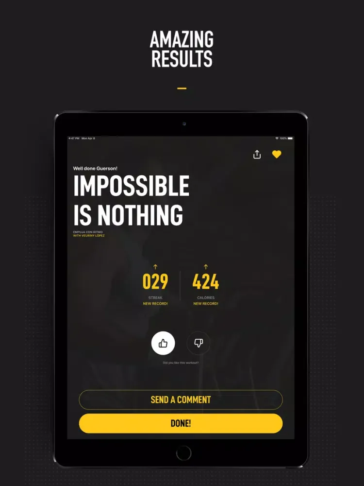 Tangkapan skrin InstaFit Gym: Audio workouts iPad 