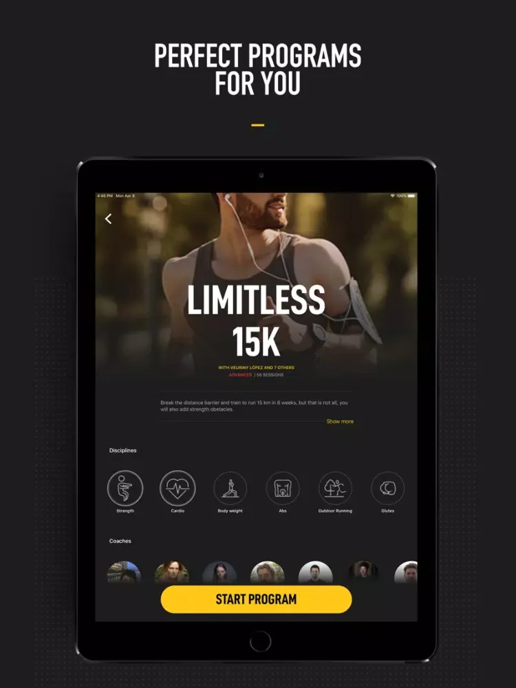 Tangkapan skrin InstaFit Gym: Audio workouts iPad 