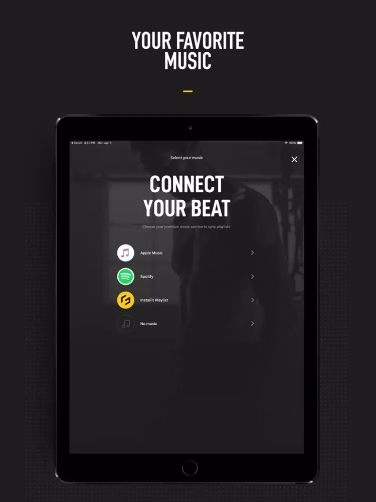 Tangkapan skrin InstaFit Gym: Audio workouts iPad 