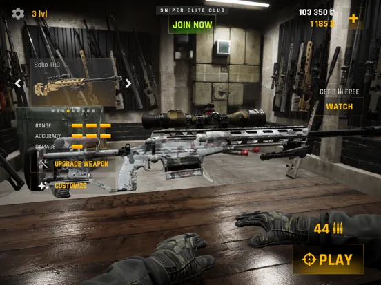 Tangkapan layar GhostX: Sniper Simulator iPad 