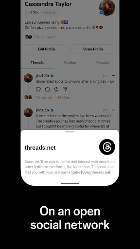 Threads, an Instagram app سکرین شاٹس