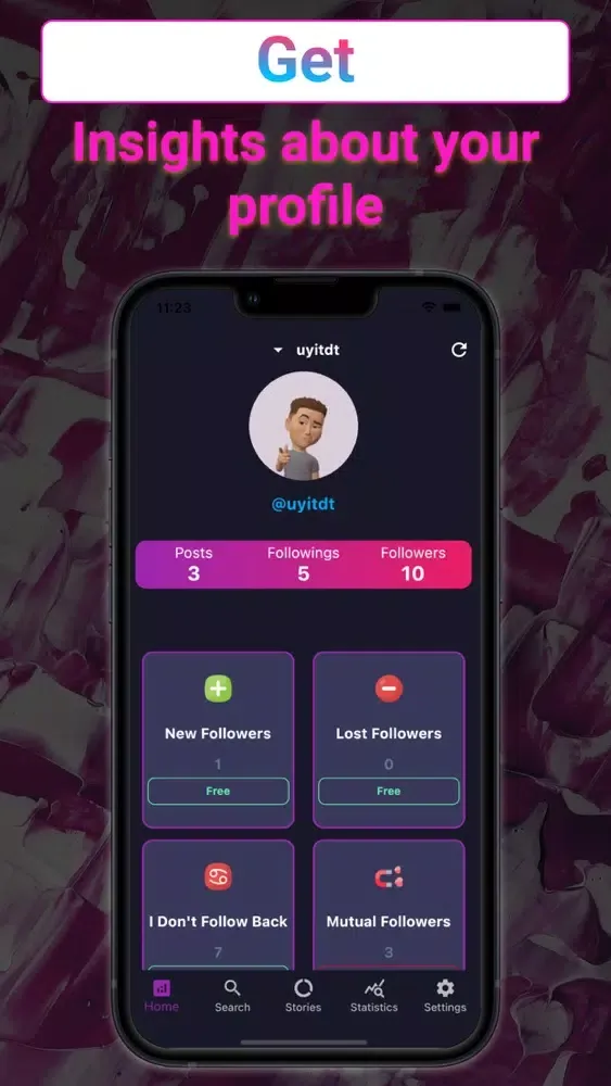 Скриншоты Yuluu: Followers Analytics