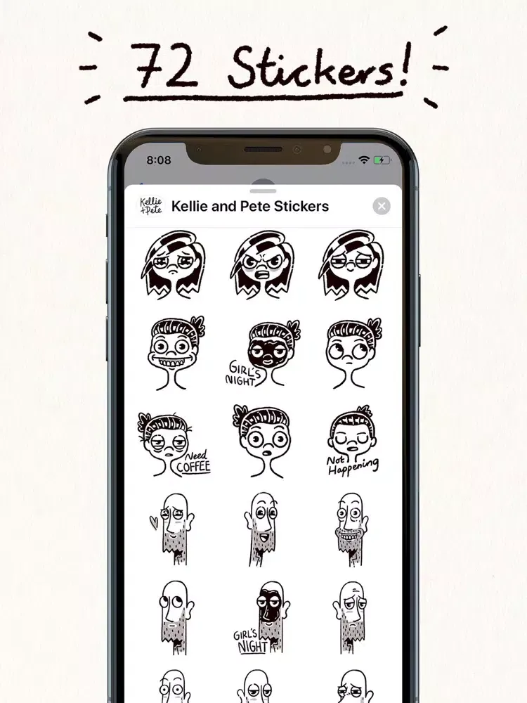 صور Kellie and Pete Sticker Pack iPad 