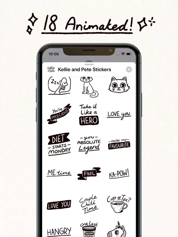 صور Kellie and Pete Sticker Pack iPad 