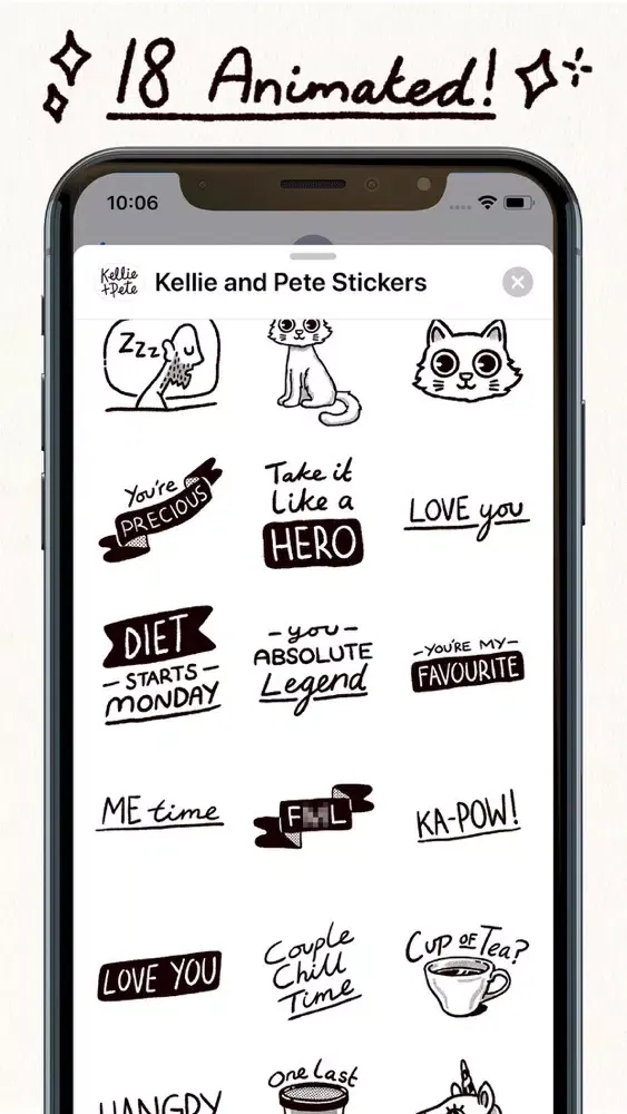 صور Kellie and Pete Sticker Pack