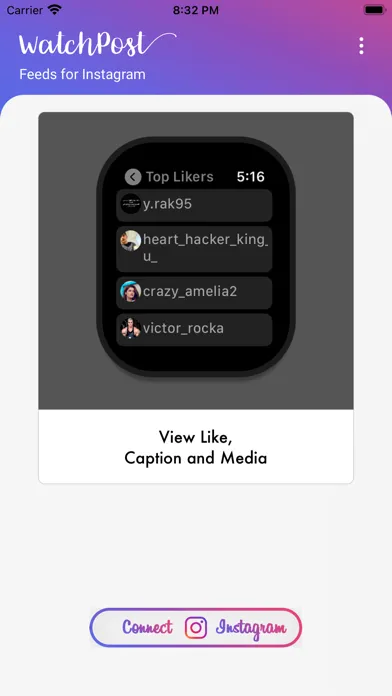 WatchPost for Instagram Feeds Screenshots