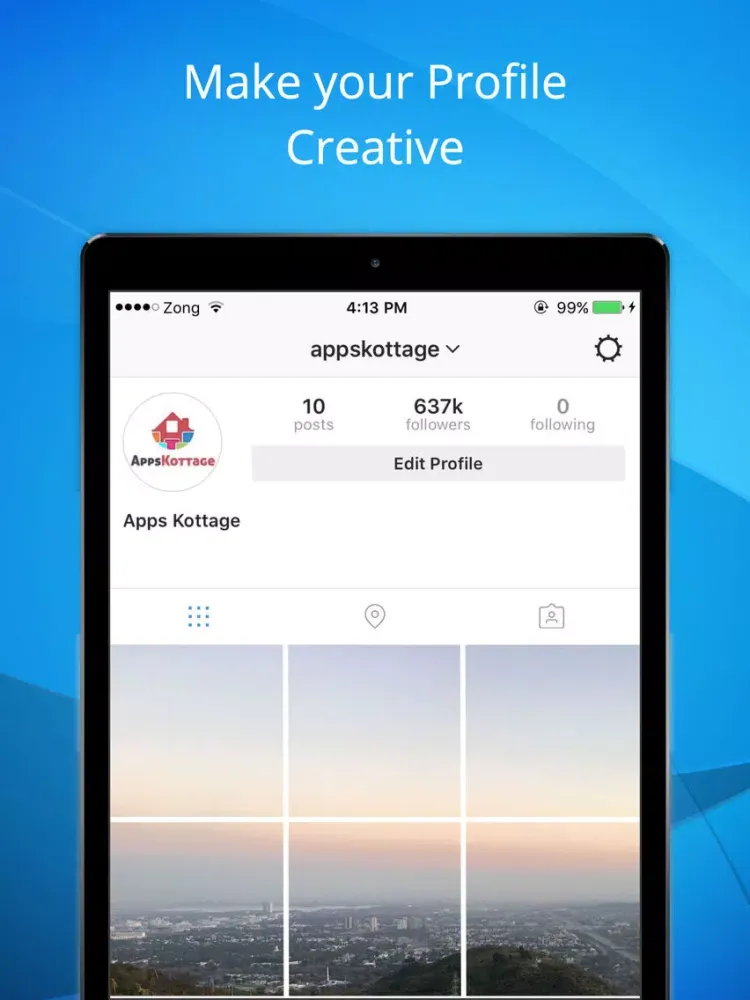 Gridy Pic for Instagram - Upload Pic in grid view on Instagram iPad  Screenshots